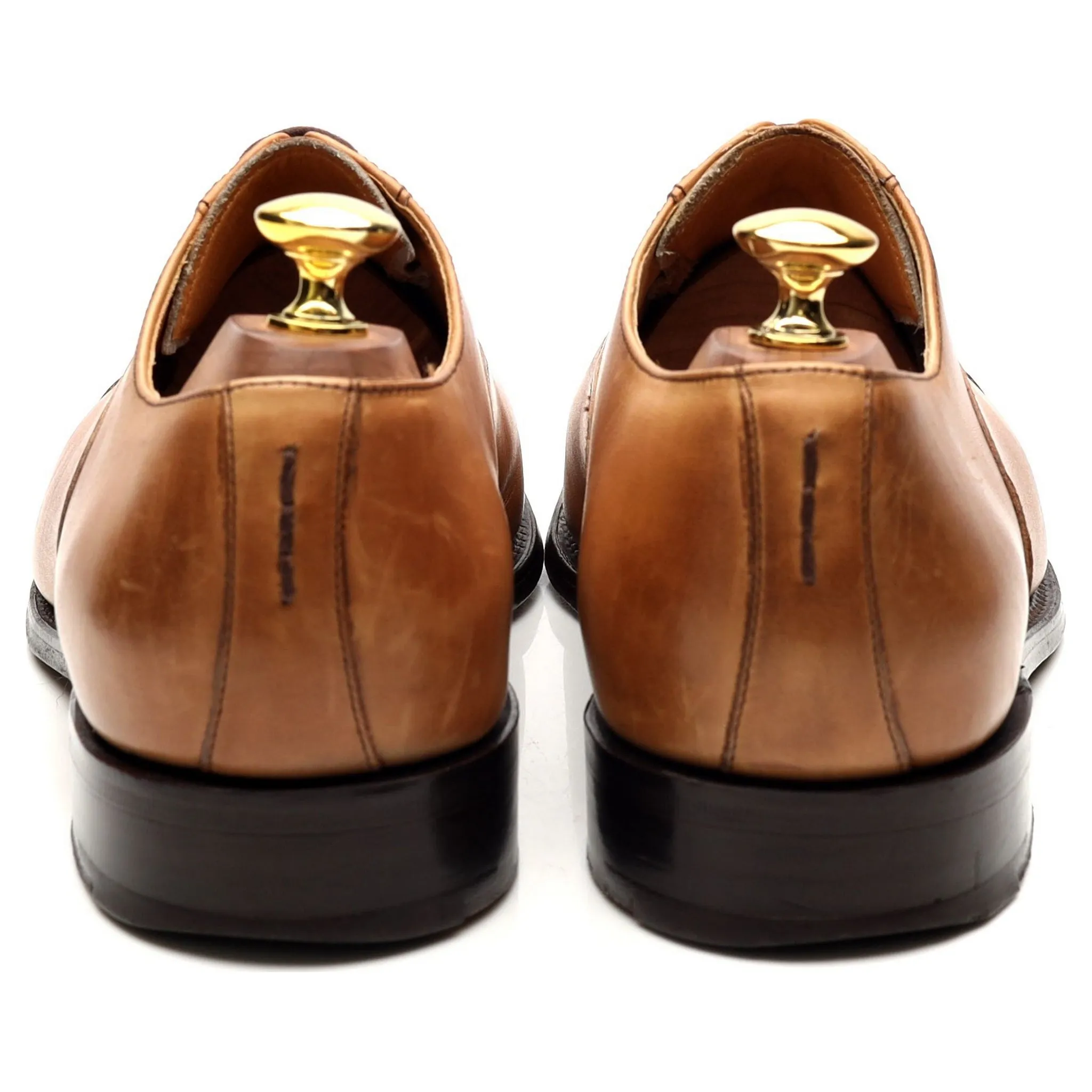 Tan Brown Leather Oxford UK 8 G