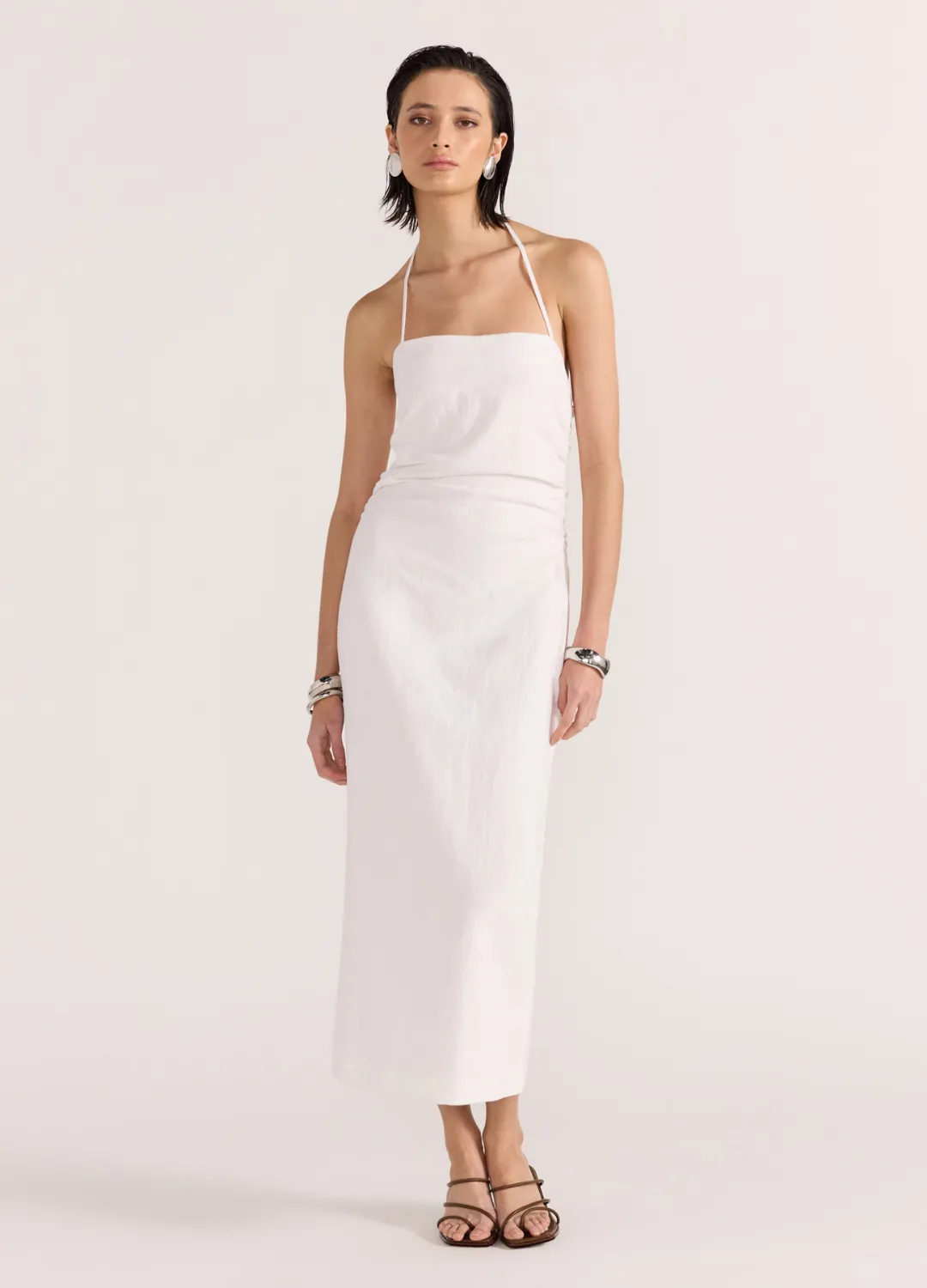 The Athena Halter Midi Dress