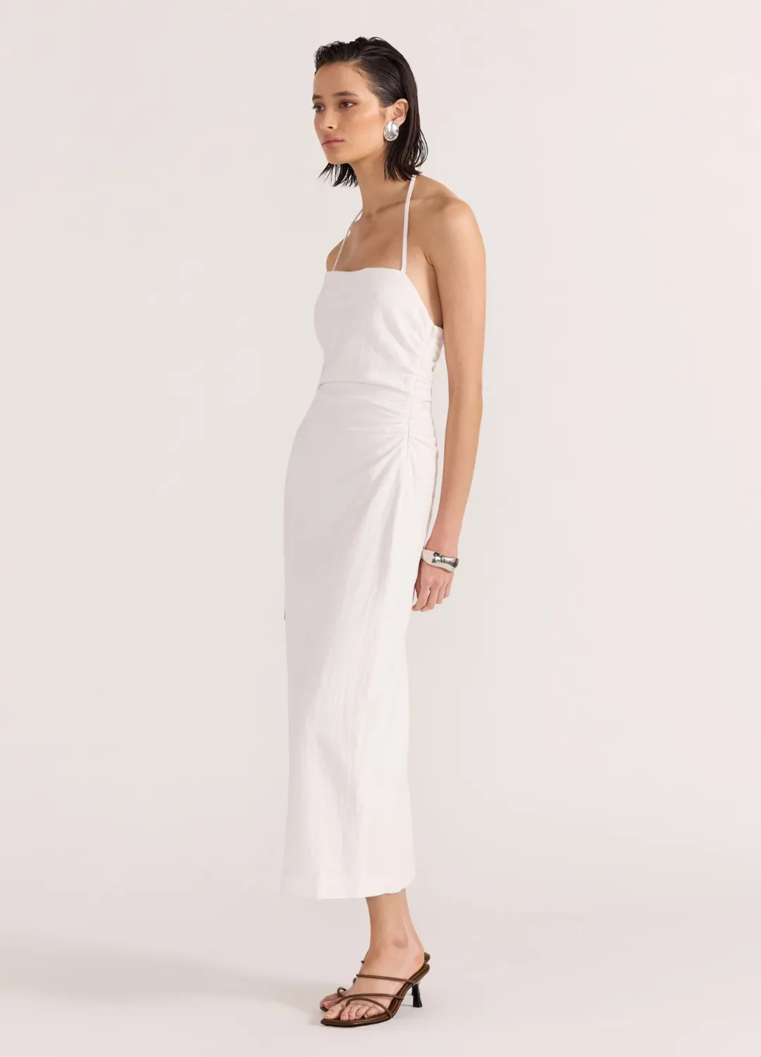 The Athena Halter Midi Dress
