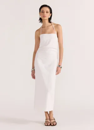 The Athena Halter Midi Dress