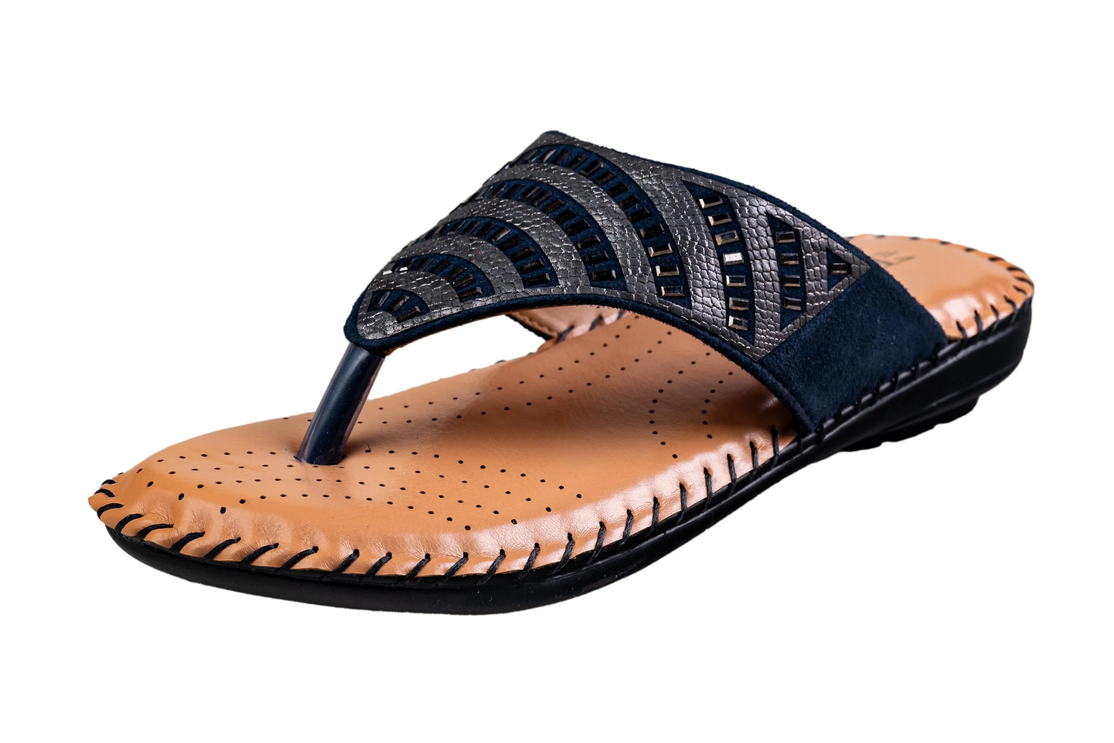 Titas Ladies Blue Chappal