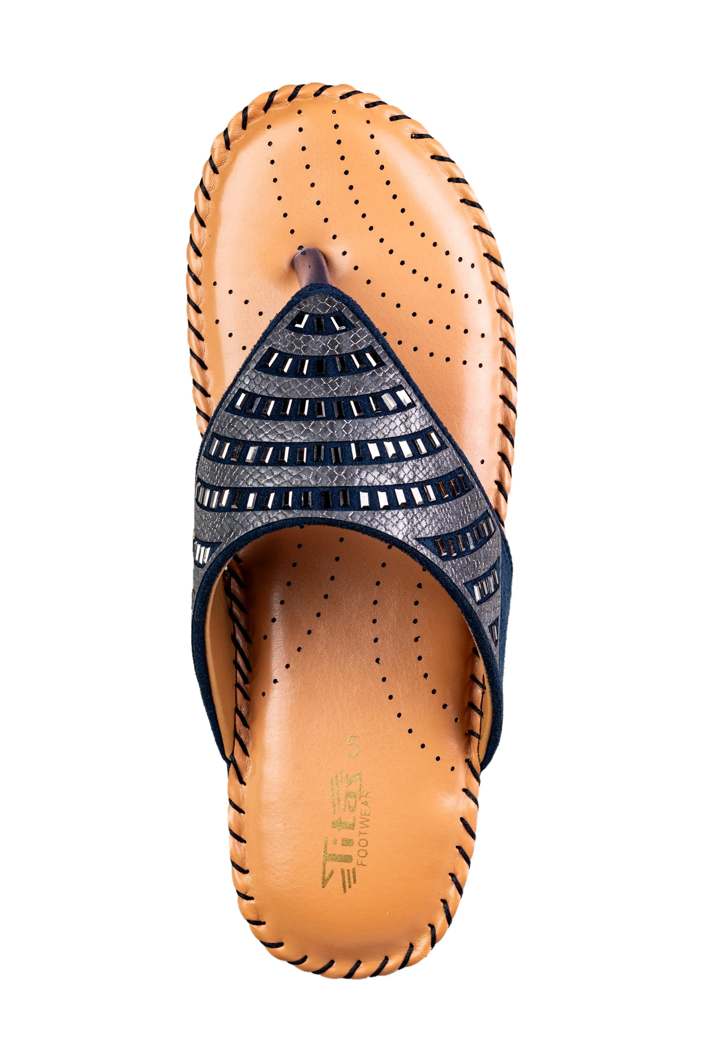 Titas Ladies Blue Chappal