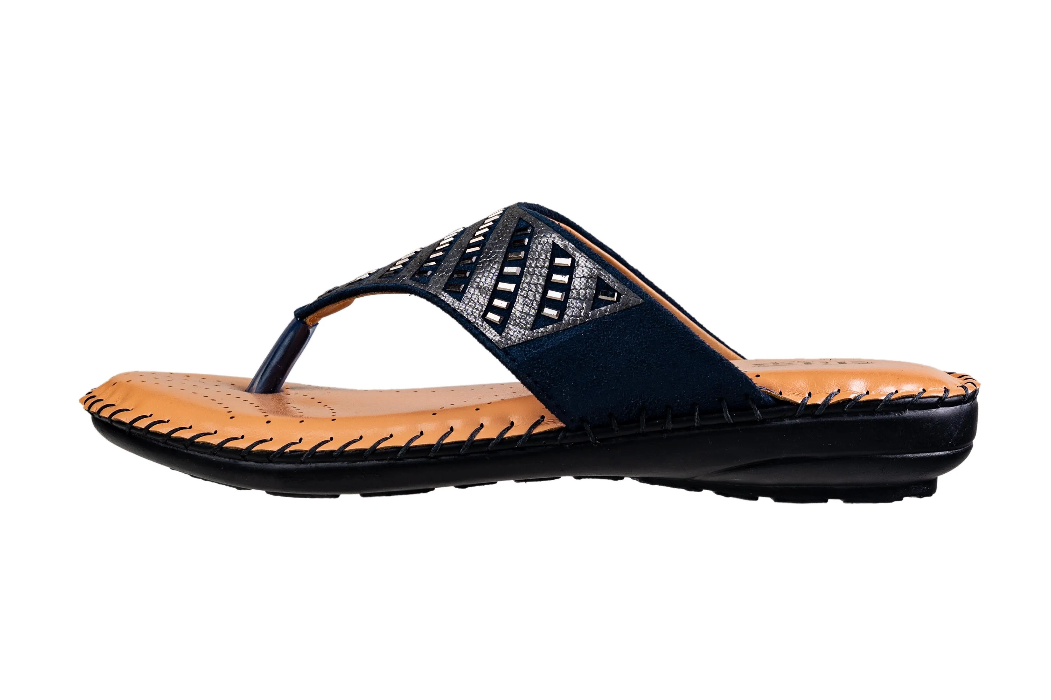 Titas Ladies Blue Chappal