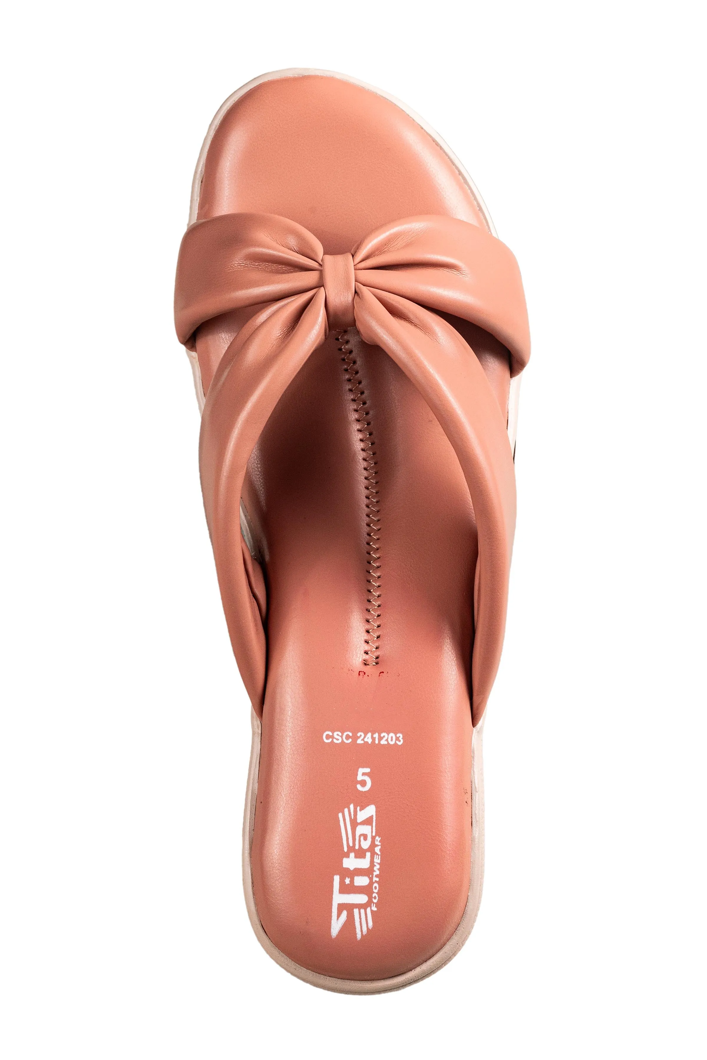 Titas Ladies Peach Chappal (Cs C 241203)
