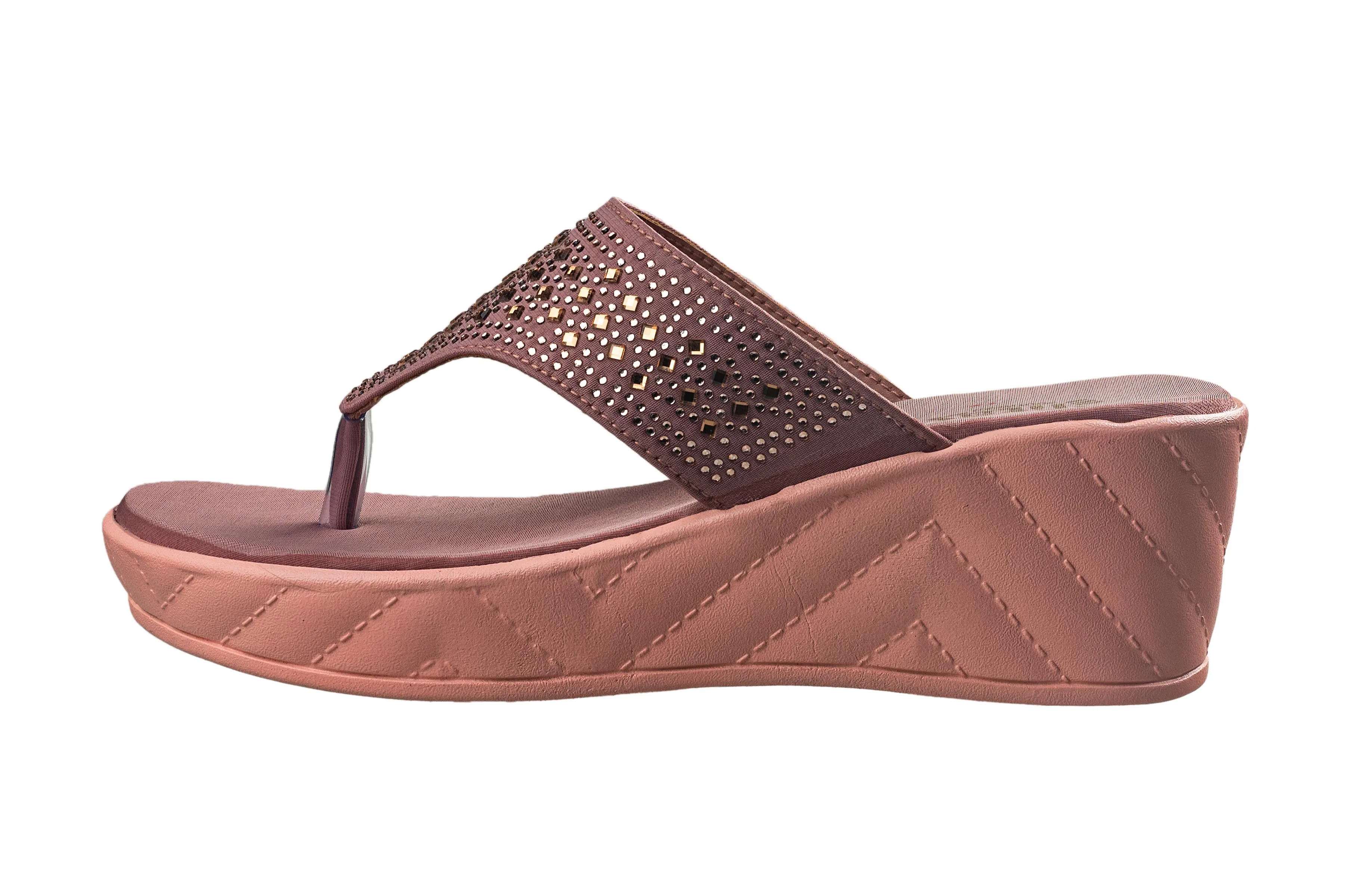 Titas Ladies Rose Gold Chappal