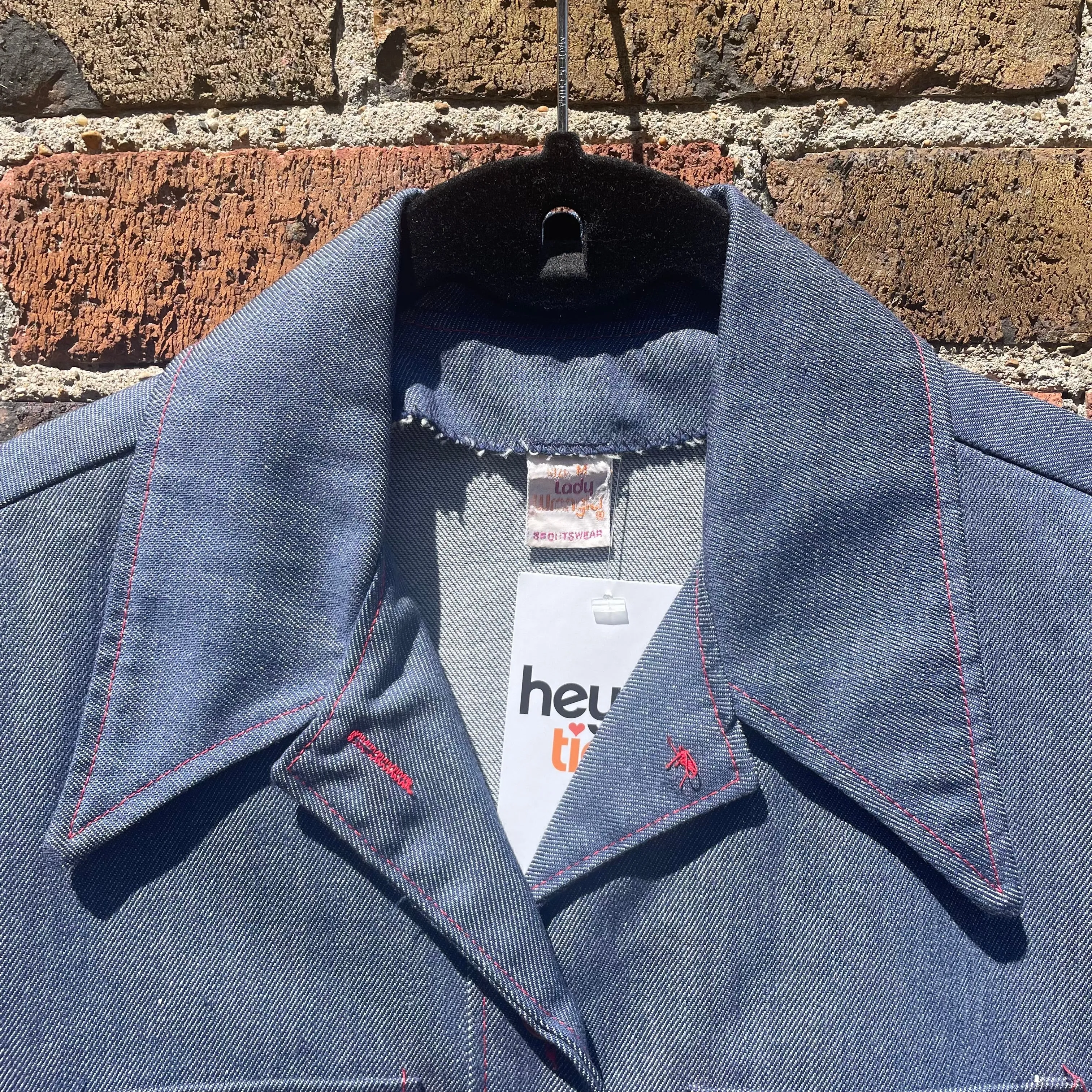 Vintage 70s 80s Lady Wrangler denim western shirt jacket // (HT2372)