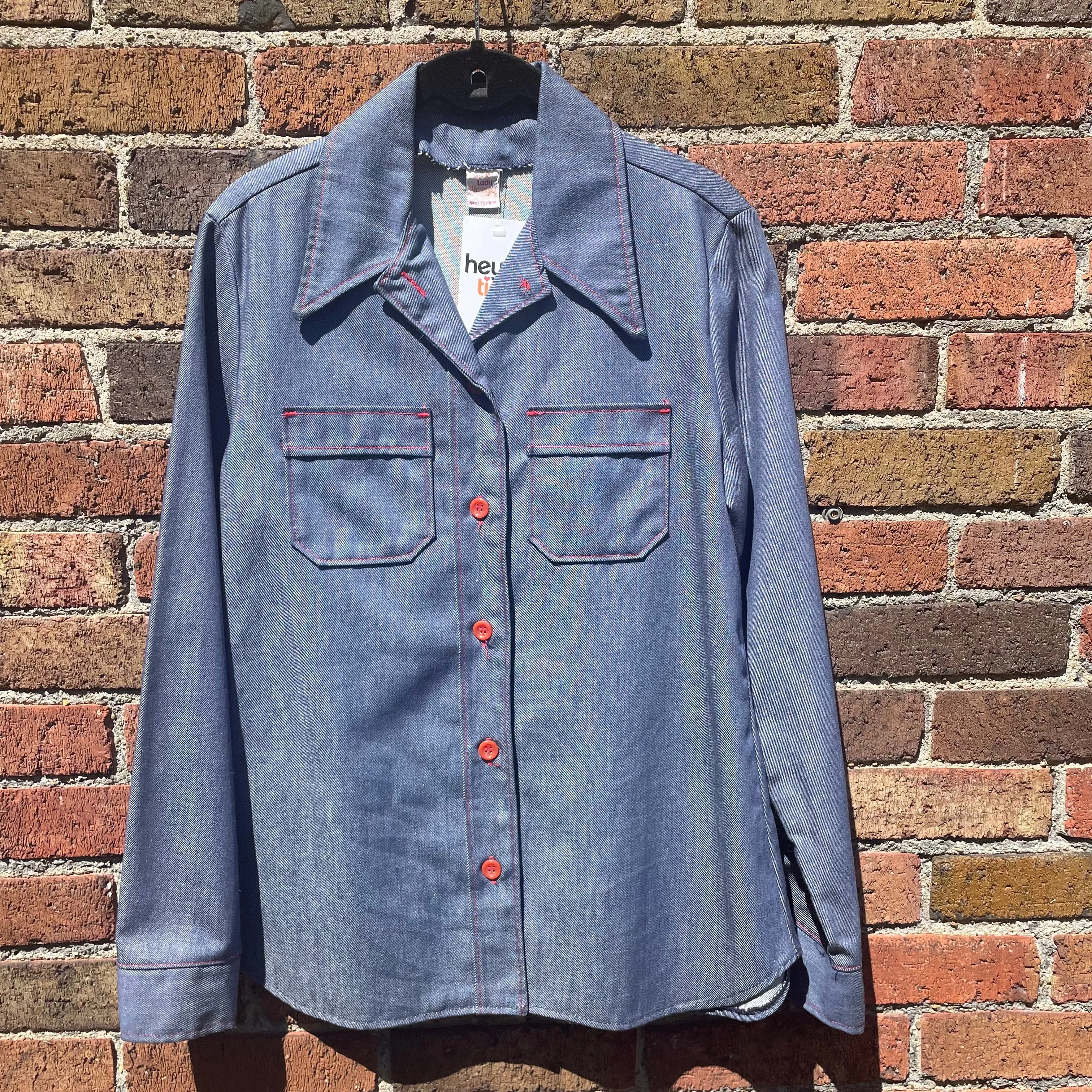 Vintage 70s 80s Lady Wrangler denim western shirt jacket // (HT2372)