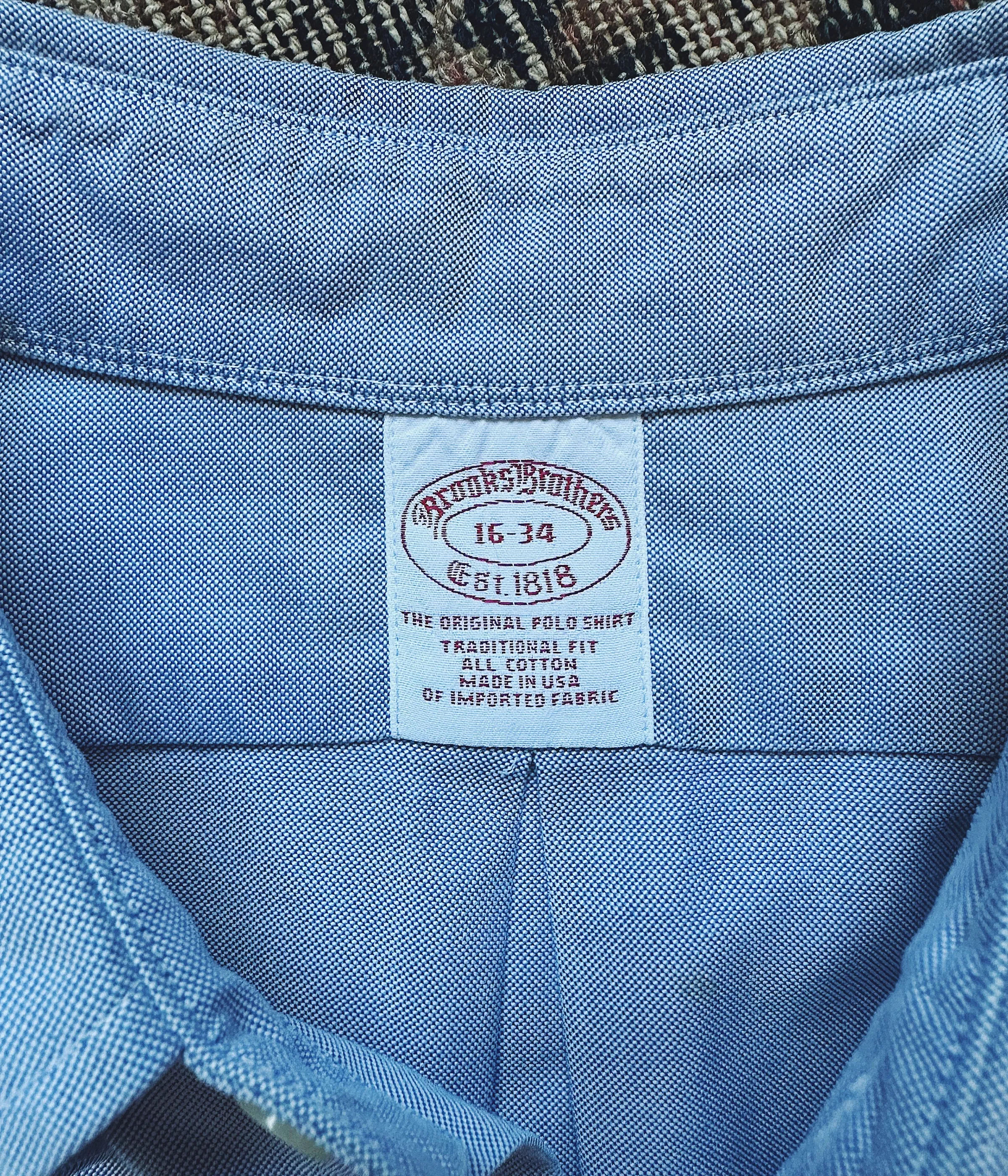 Vintage Brooks Brothers Oxford Cloth Button Down Shirt