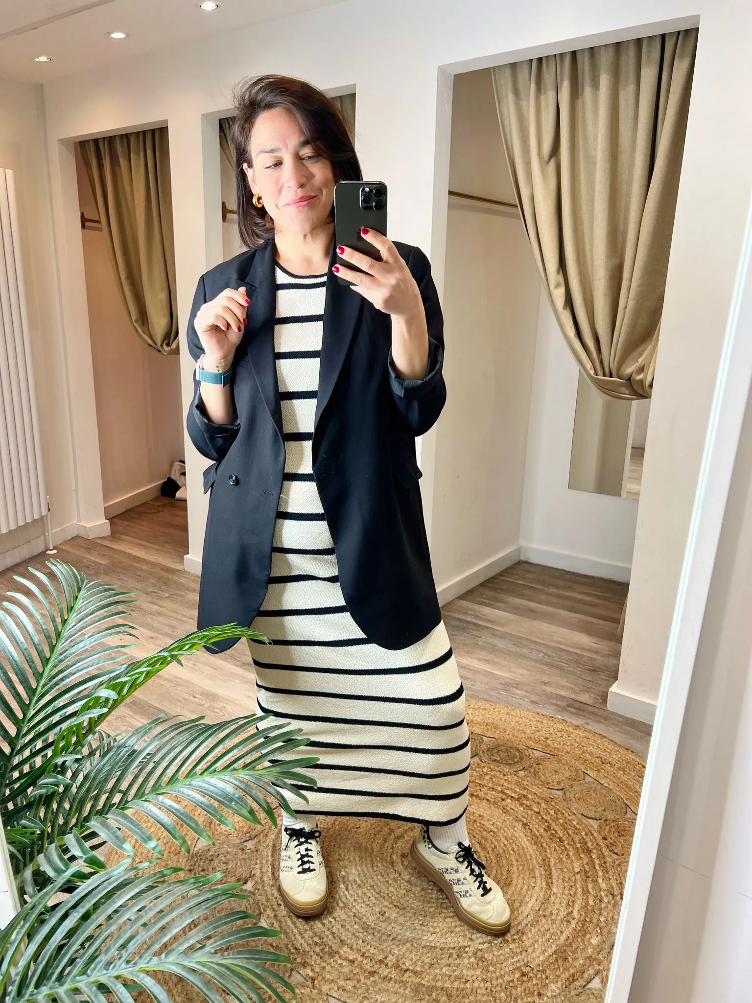 Wanda Sleeveless Stripe Knit Midi/Maxi