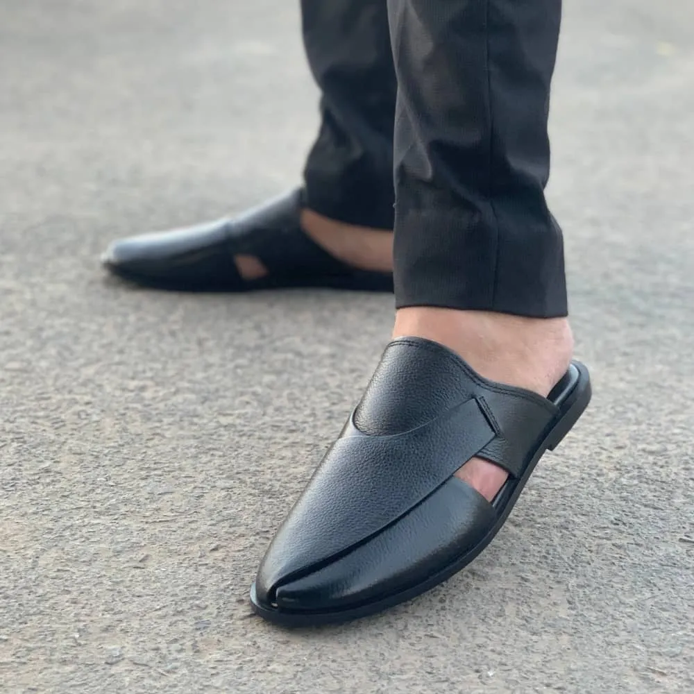 WS Pure leather Handmade Halfcut Peshawari-699