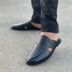 WS Pure leather Handmade Halfcut Peshawari-699