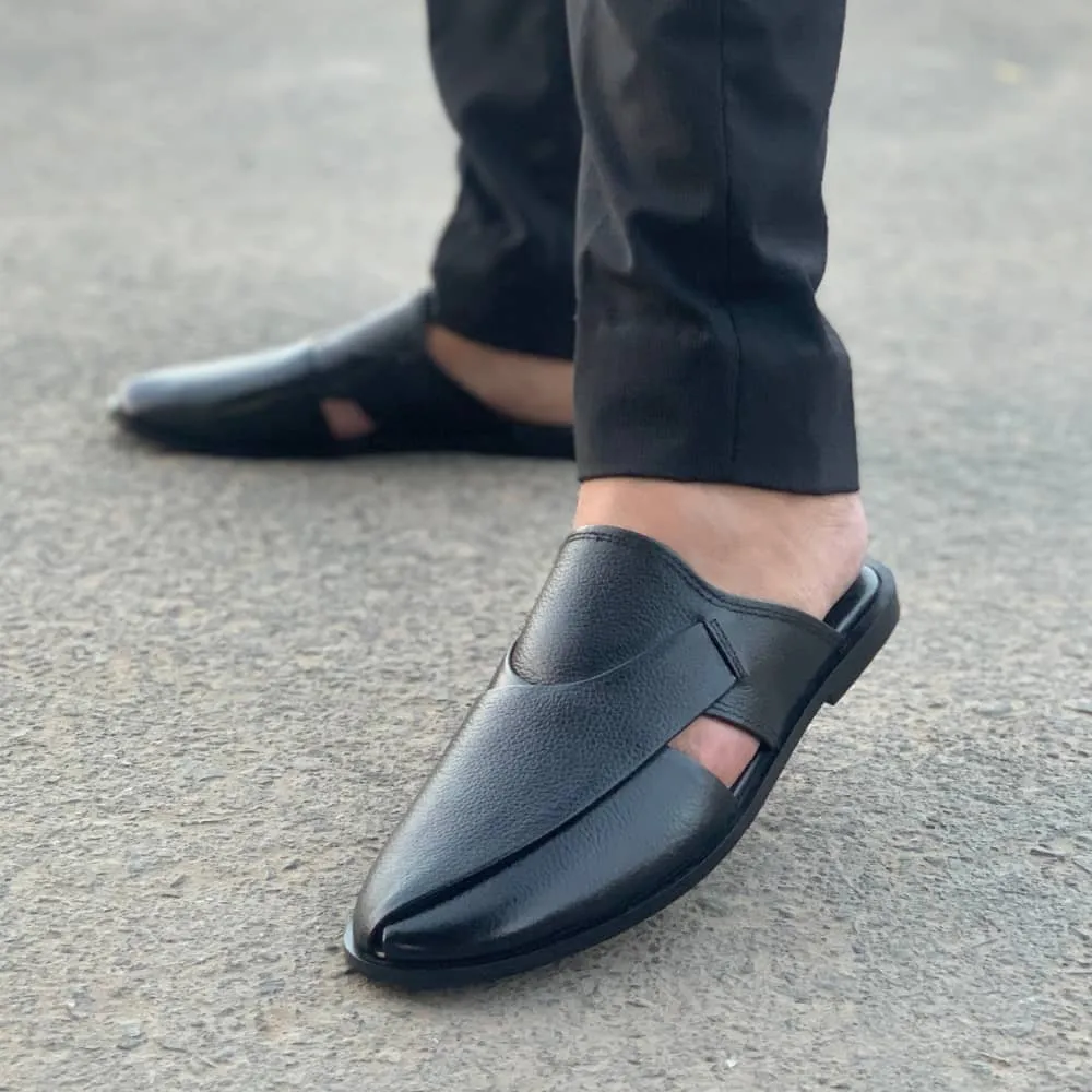 WS Pure leather Handmade Halfcut Peshawari-699
