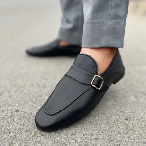 WS Pure leather Handmade Paragon Shoes WS-933 BLK