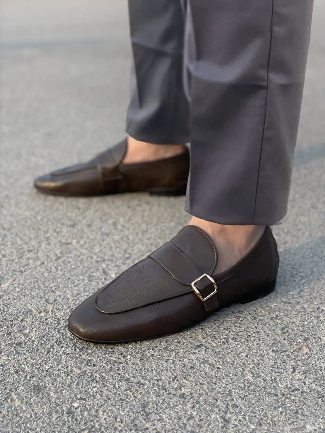 WS Pure leather Handmade Paragon Shoes WS-933 BR